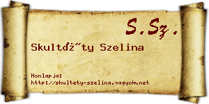 Skultéty Szelina névjegykártya